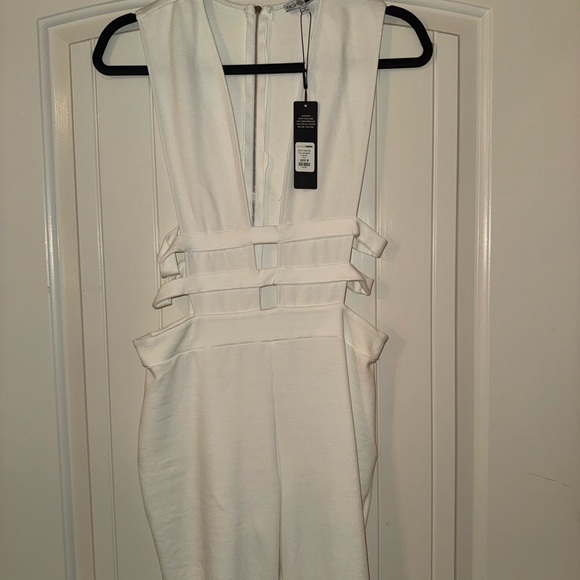 Fashion Nova White Cut-Out Jumpsuit - Picture 4 of 6